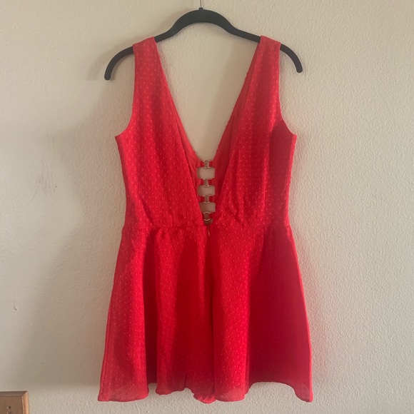 NWT Bentley Red Romper - Picture 7 of 8